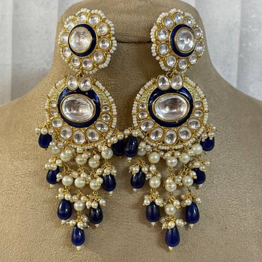 BLUE RAJ-SHAHI EARRINGS
