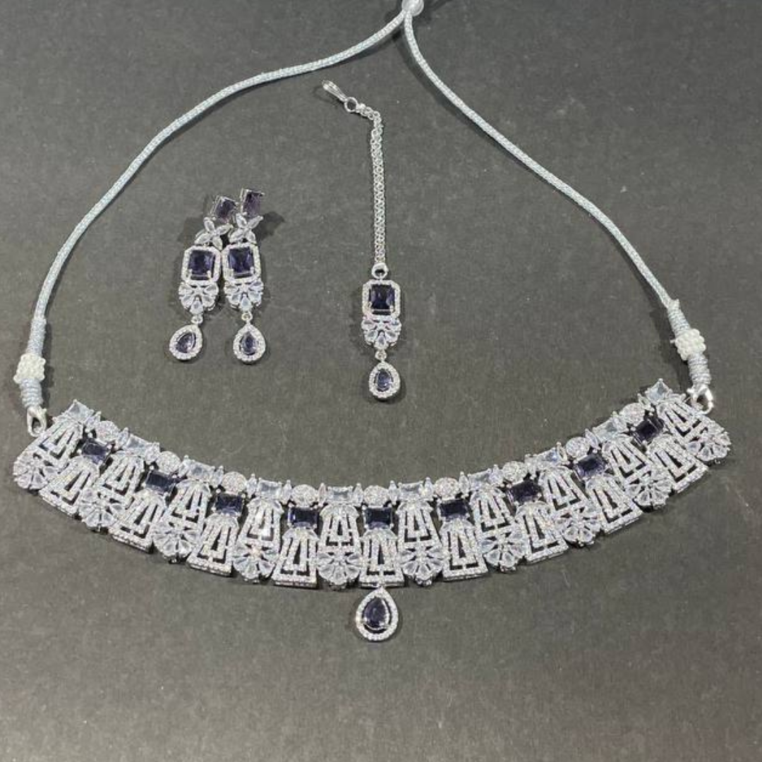 BAHARA VOILET JEWELLERY SET