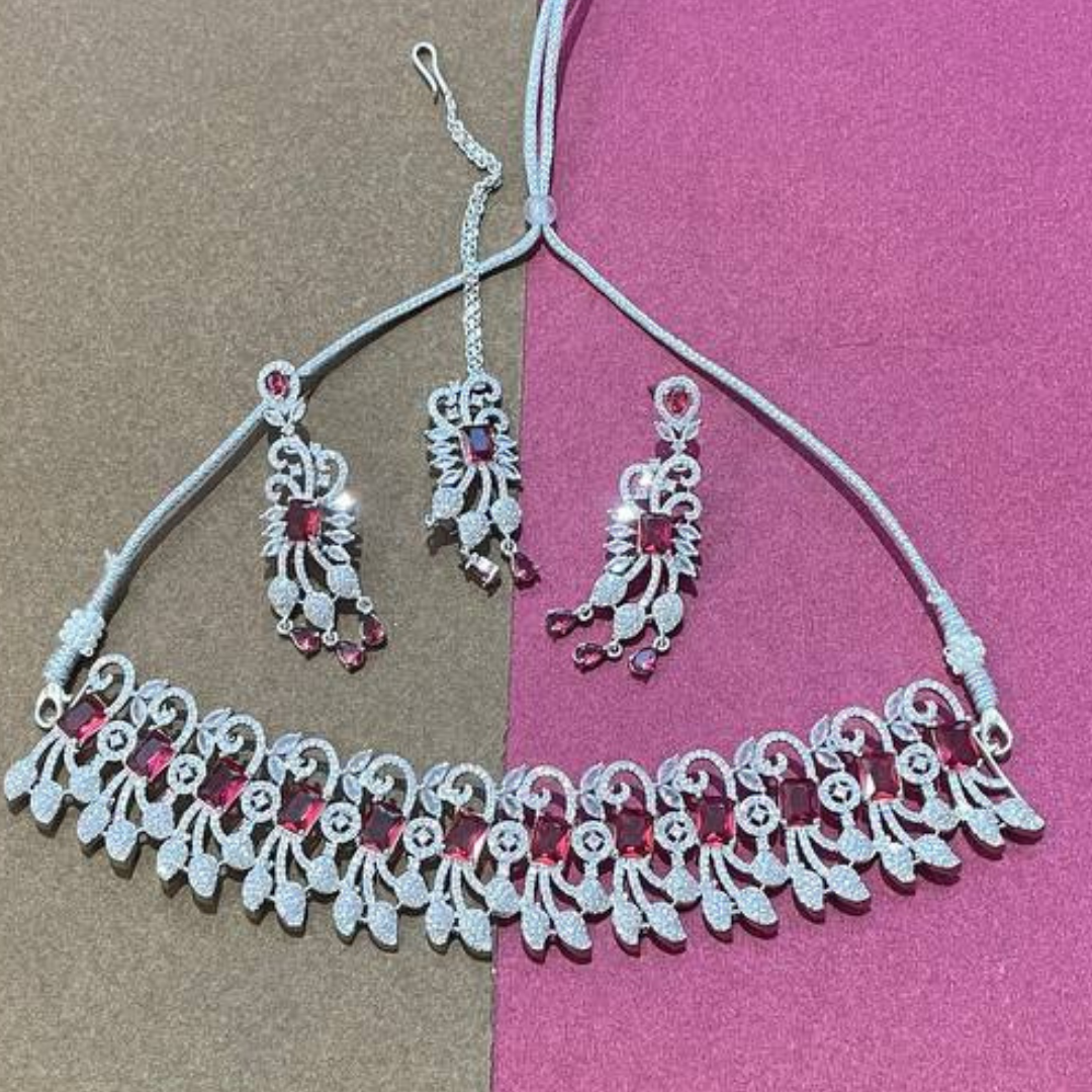 MOHITA RED JEWELLERY SET