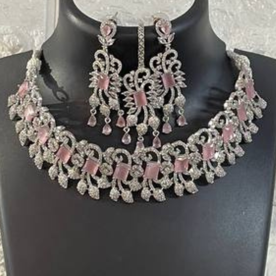MOHITA PINK JEWELLERY SET