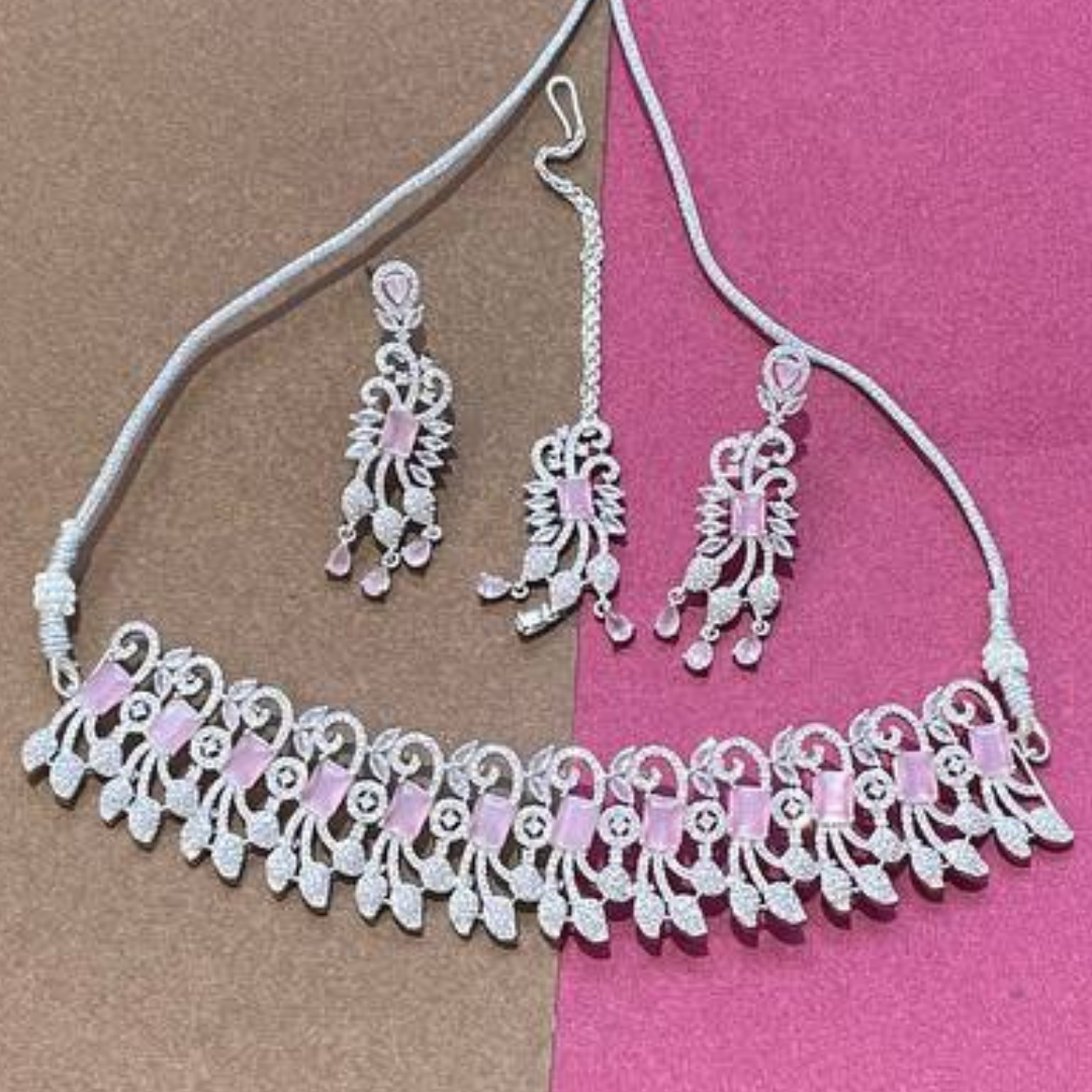MOHITA PINK JEWELLERY SET
