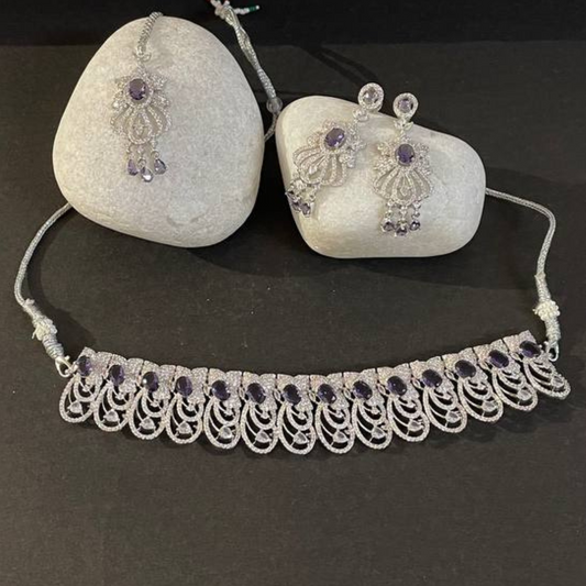 RICHAL VOILET JEWELLERY SET