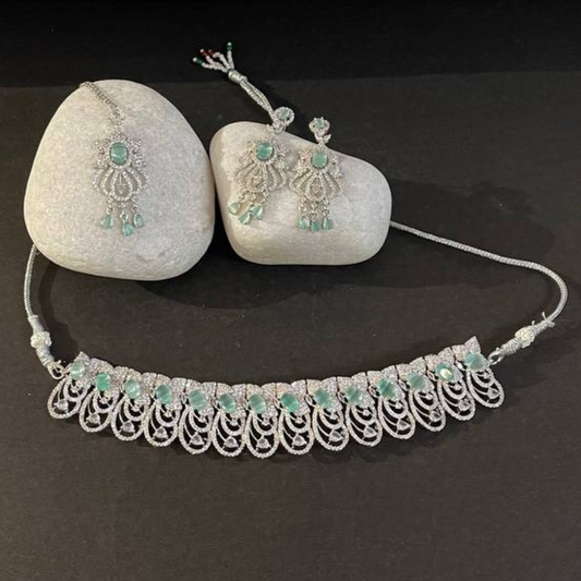 RICHAL MINT-GREEN JEWELLERY SET