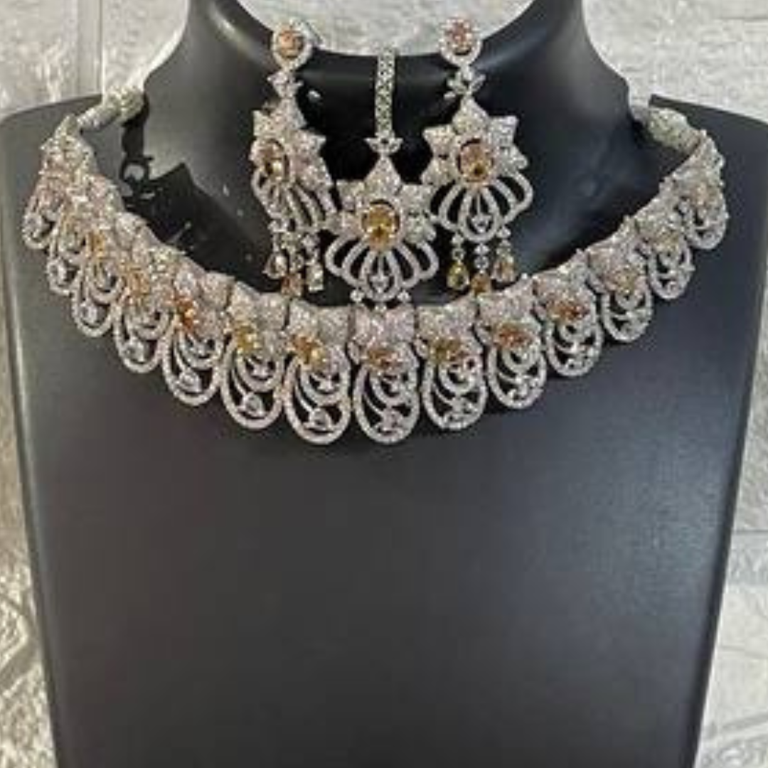 RICHAL GOLDEN-YELLOW JEWELLERY SET