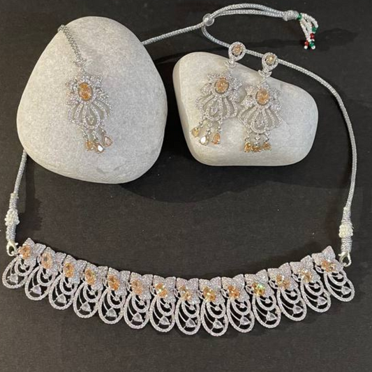 RICHAL GOLDEN-YELLOW JEWELLERY SET