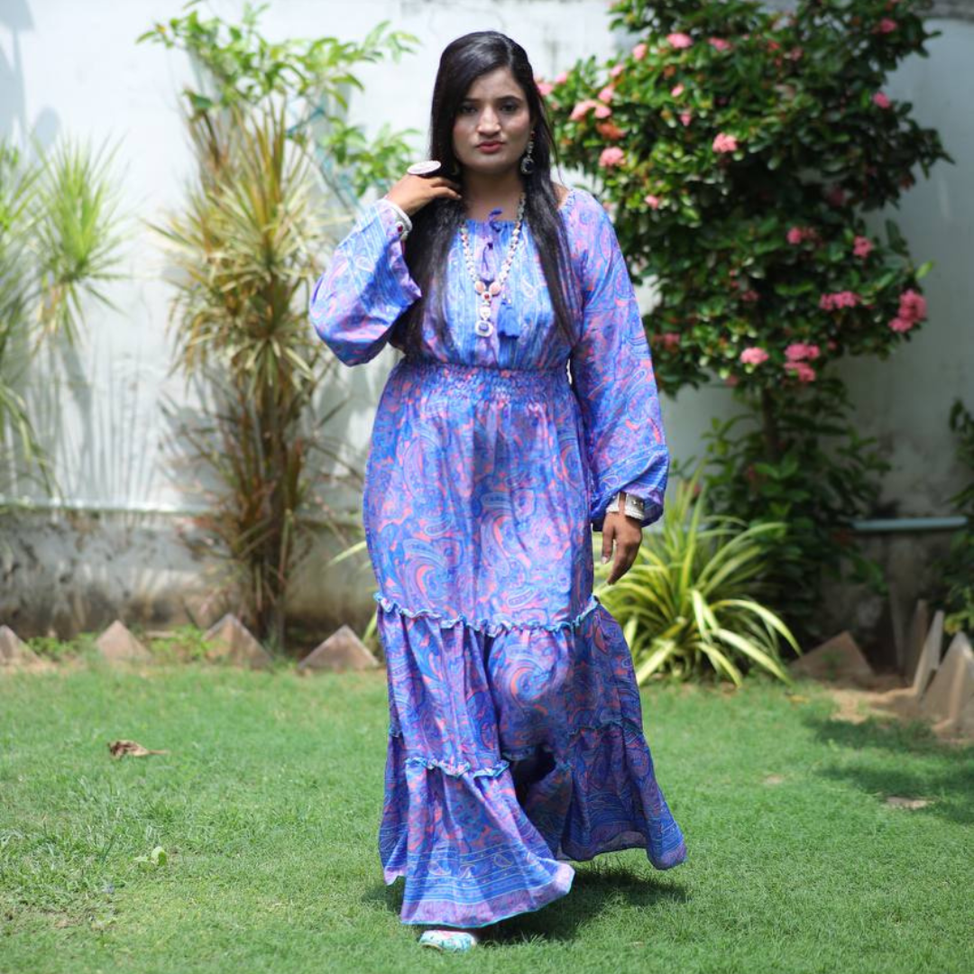 KIM( BL-P) MIDDIE  DRESS
