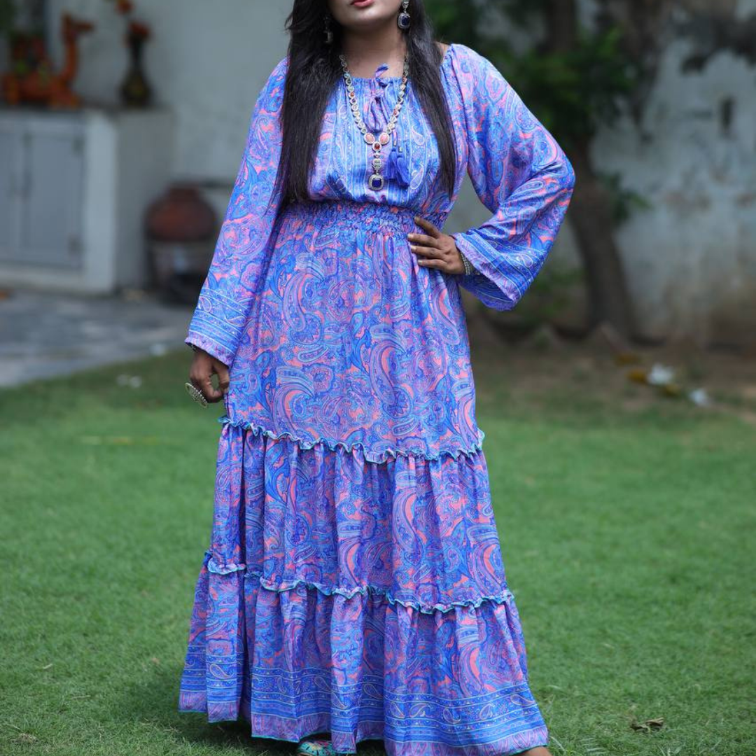 KIM( BL-P) MIDDIE  DRESS