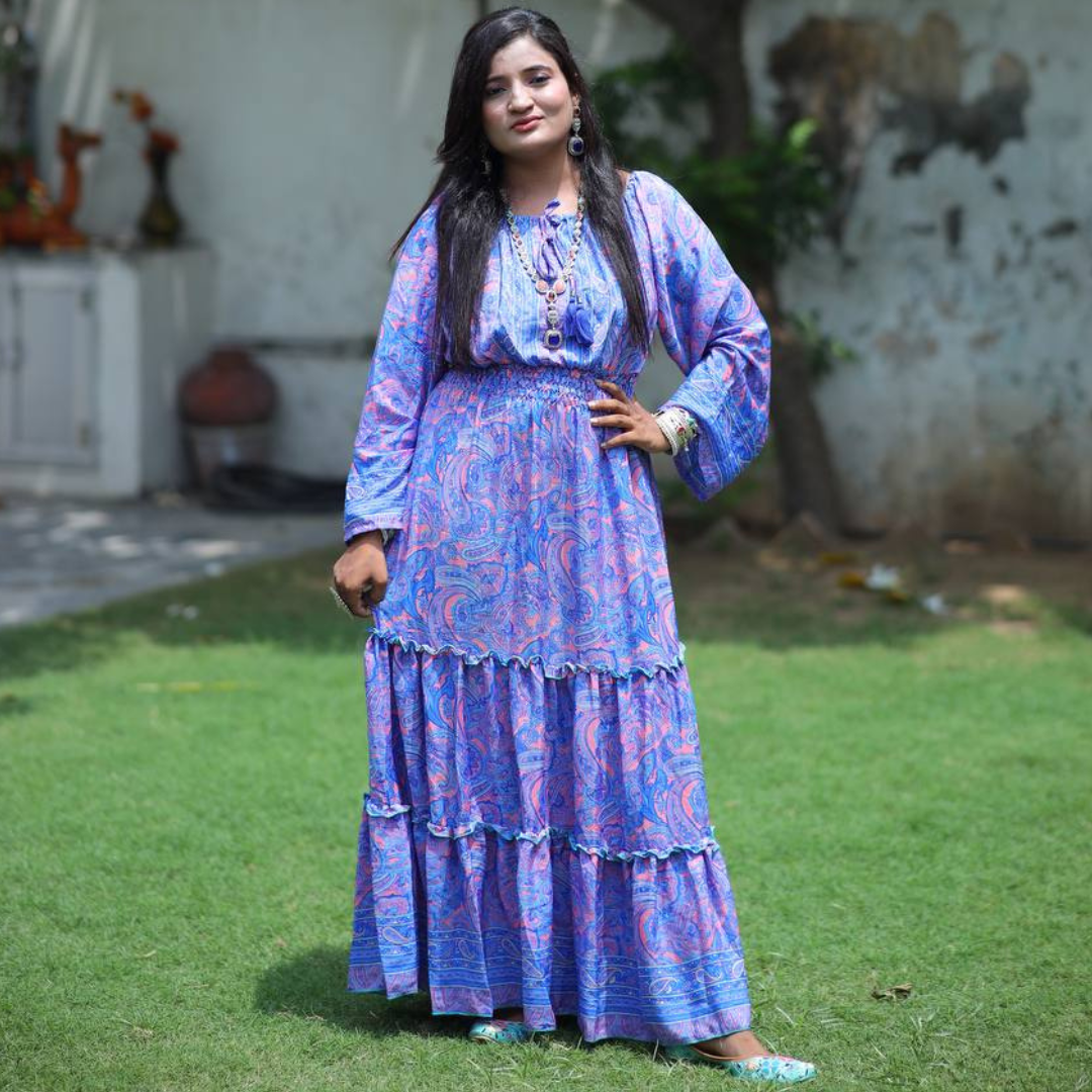KIM( BL-P) MIDDIE  DRESS