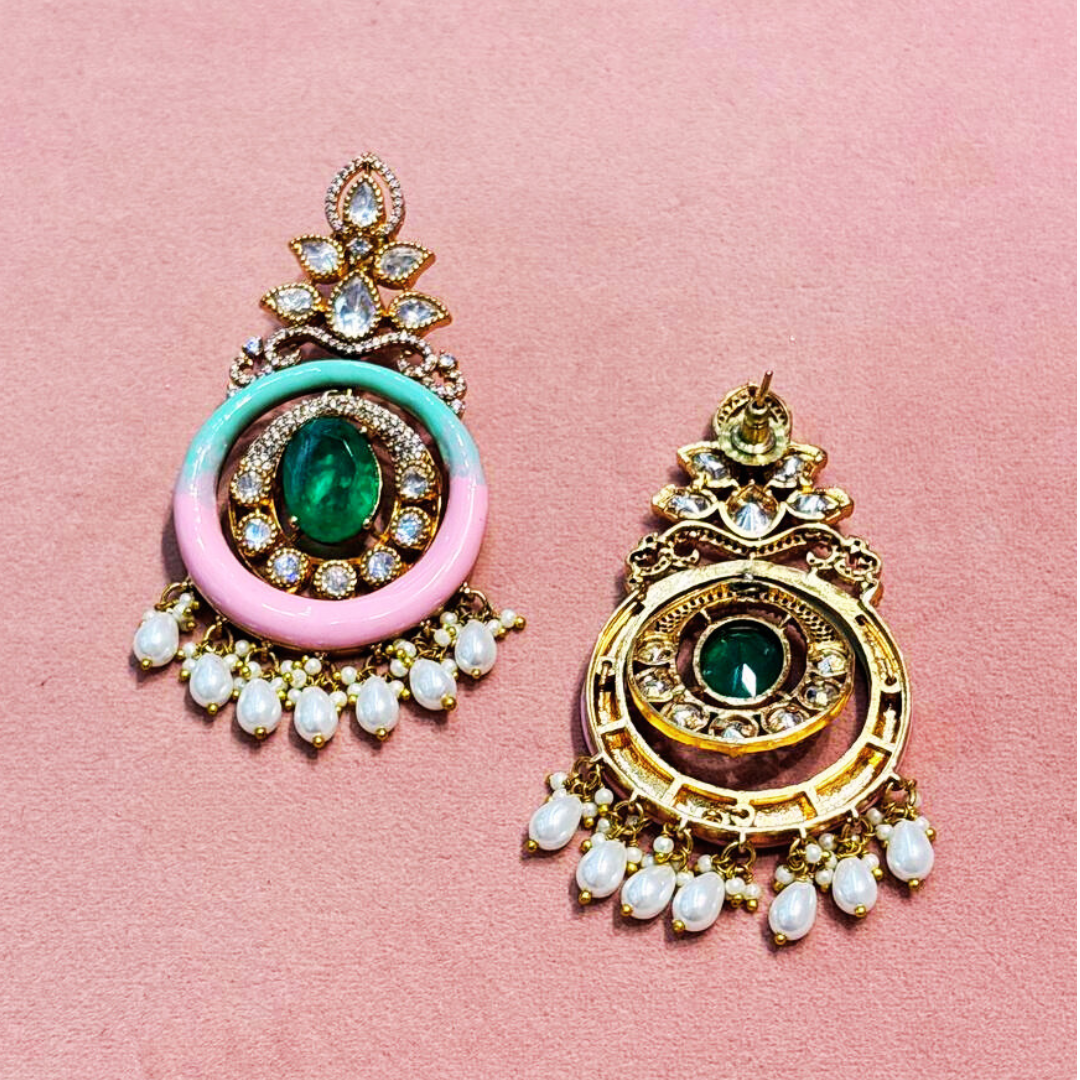 Moulin moissanite earrings