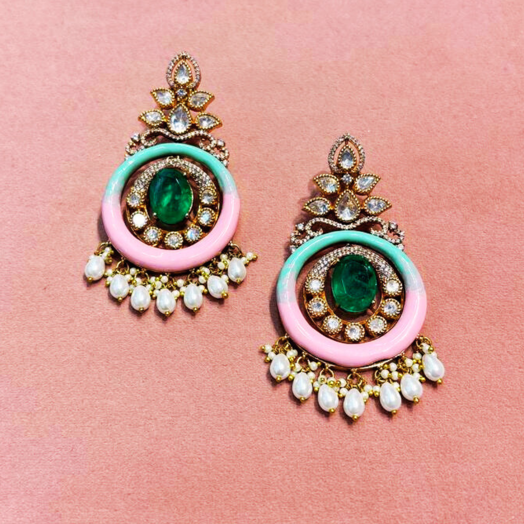 Moulin moissanite earrings
