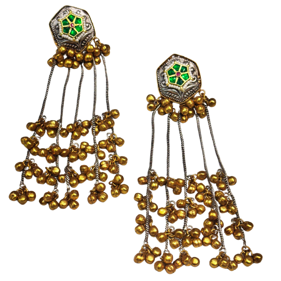 Em noori Kashmiri earrings