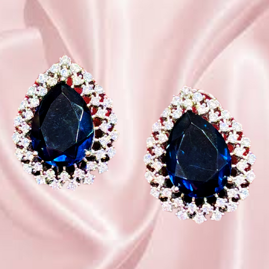 Blue Terra stud earrings