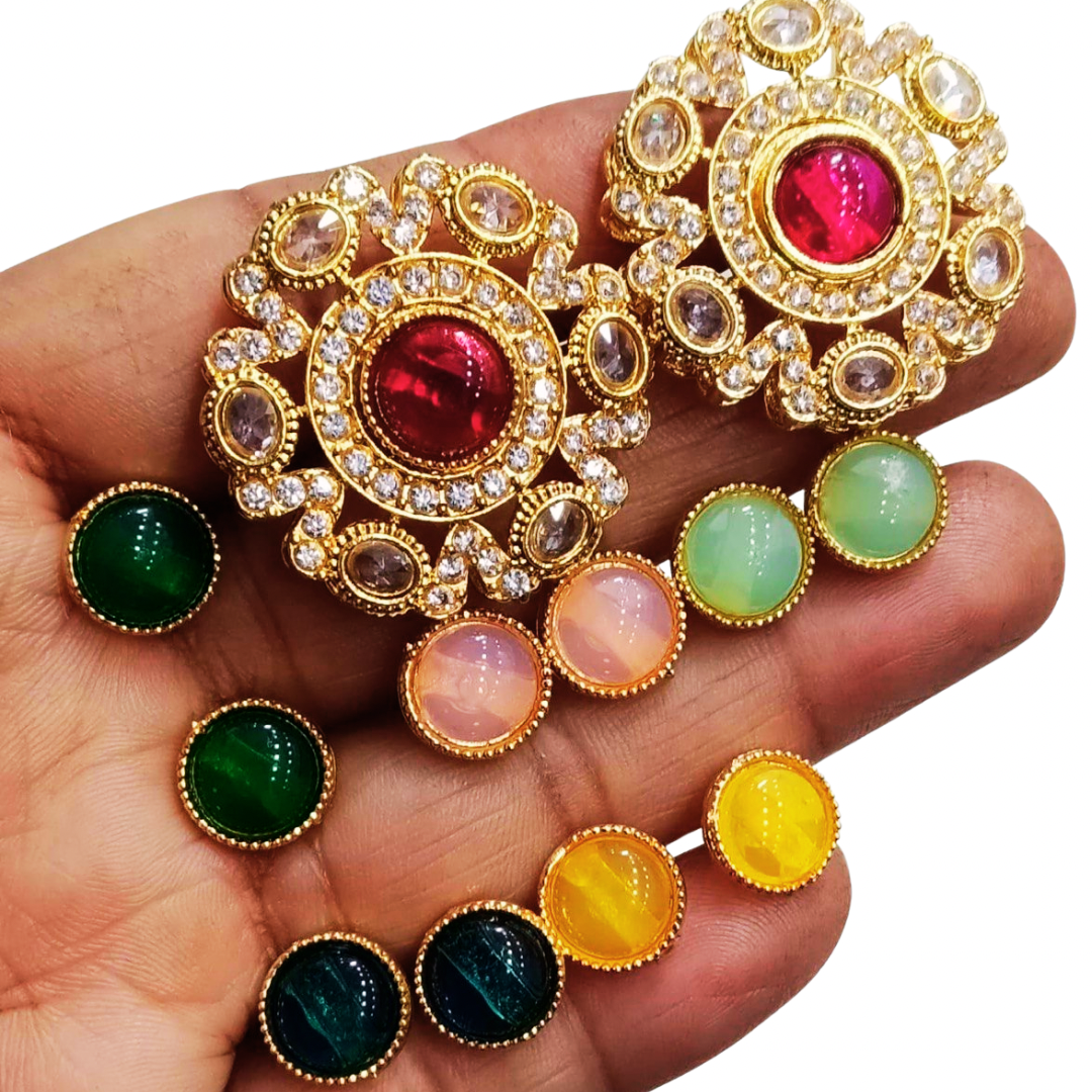 6 in 1 Pakhi earrings