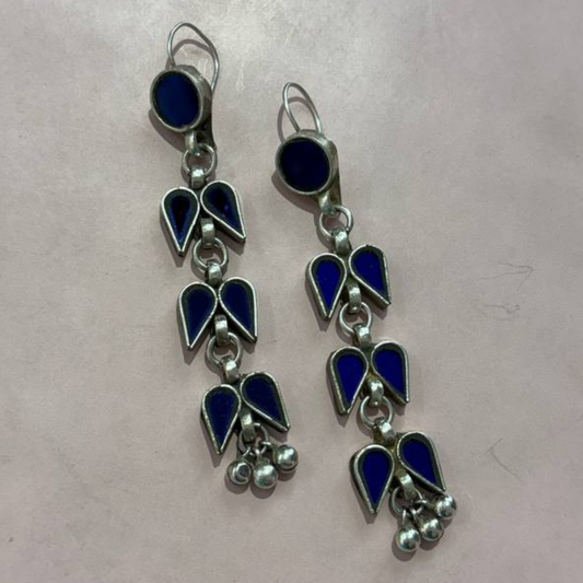 LAHINA BLUE AFGHANI EARRINGS