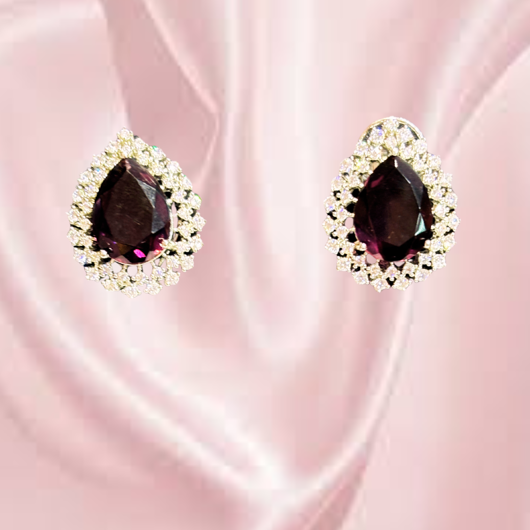 Violets Terra stud earrings