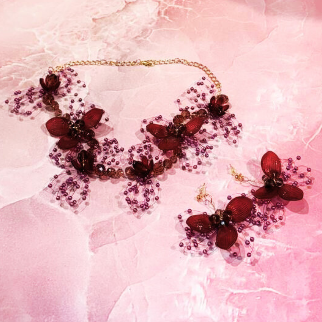 WINE FLBUN JEWELLERY SET