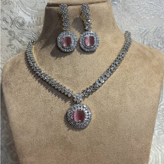 PRIYAMANI PINK JEWELLERY SET