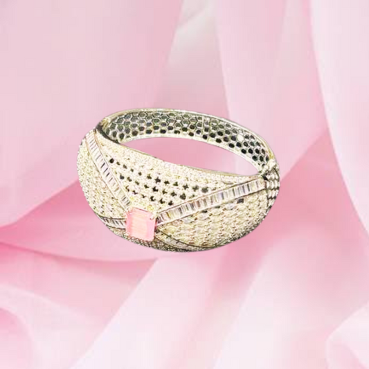 Pink heera bracelet