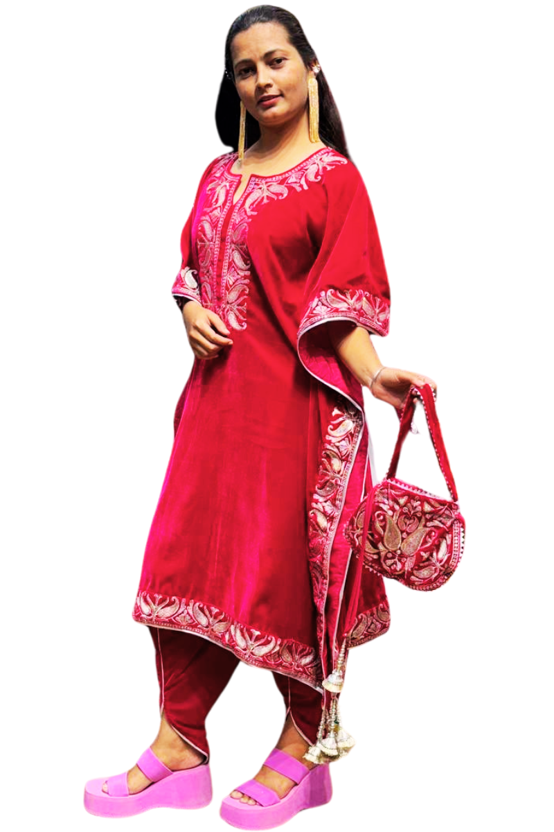 Pink jully Kaftan suit