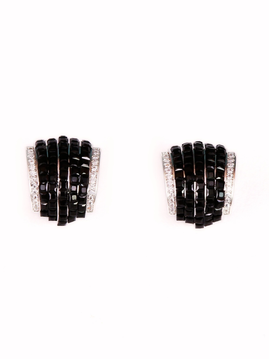 Sharon CZ dangler earrings