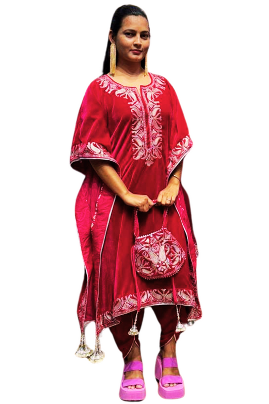 Pink jully Kaftan suit