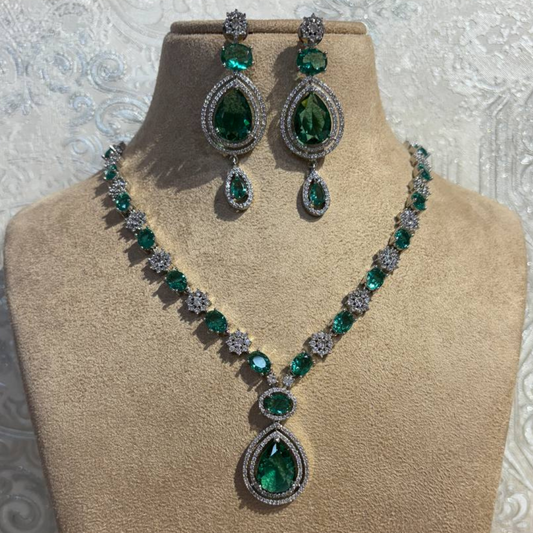 HOORA GREEN JEWELLERY SET