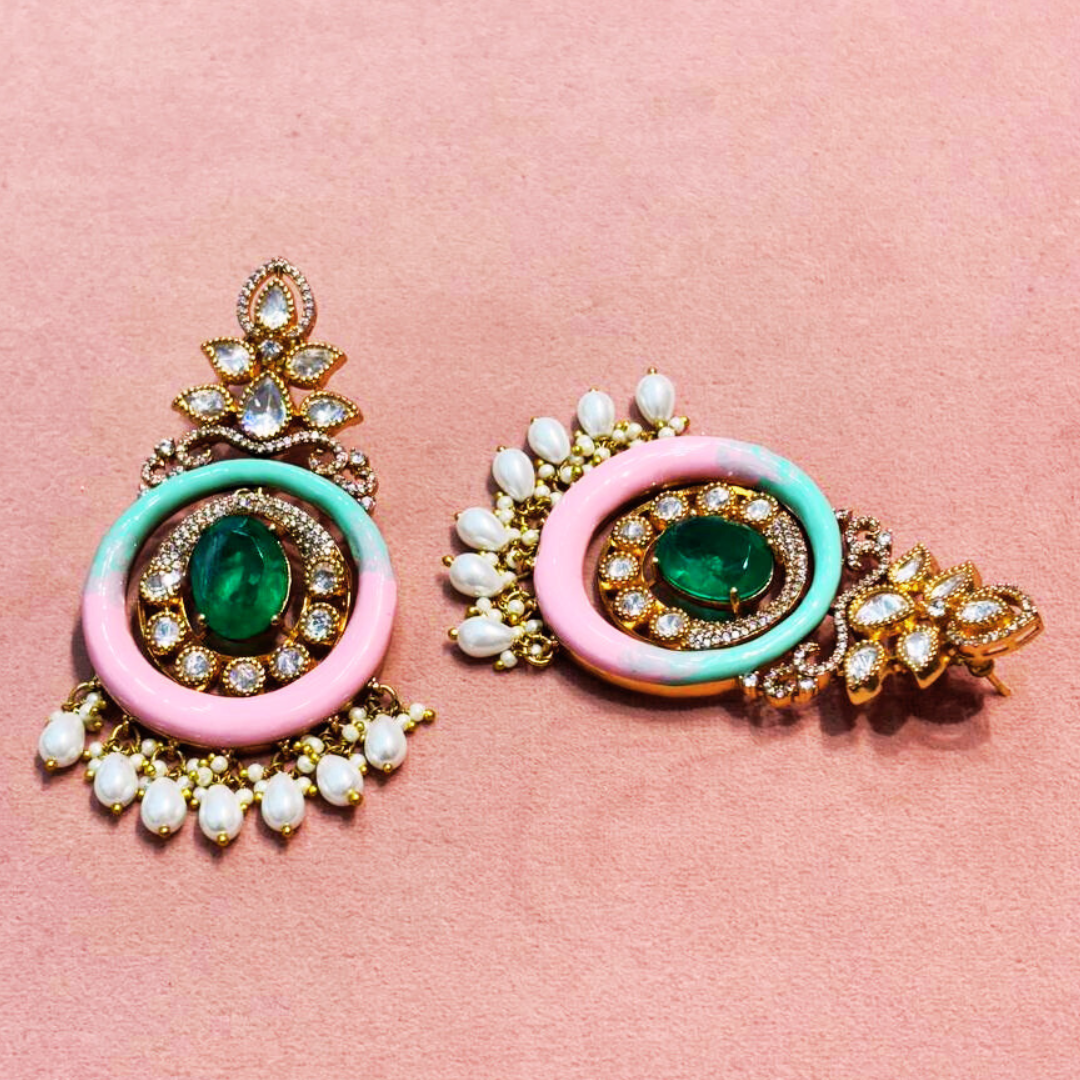 Moulin moissanite earrings