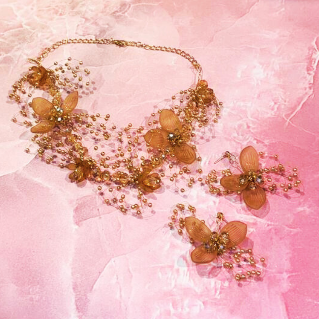 BRONZE FLBUN JEWELLERY SET