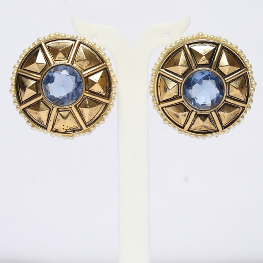 JOKA BLUE STUD EARRINGS