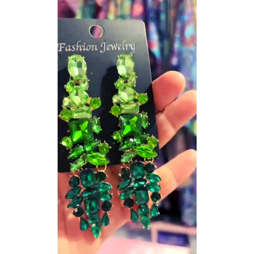 SPHIRA GREEN EARRINGS