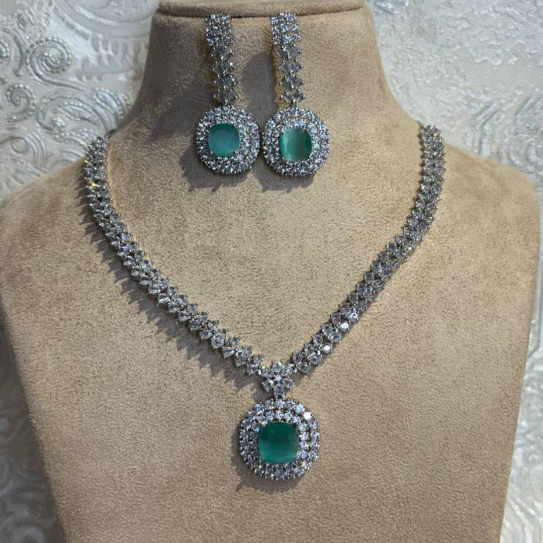 PRIYAMANI TURQUOISE JEWELLERY SET