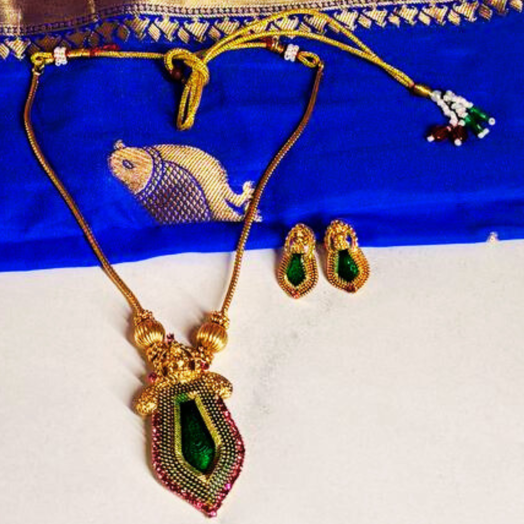 GREEN KOSU JEWELLERY SET