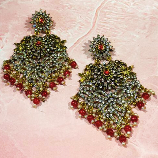 KIRA RED(G) EARRINGS