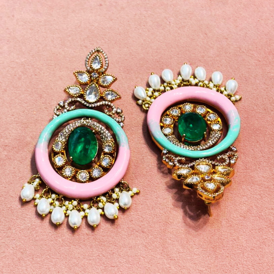 Moulin moissanite earrings