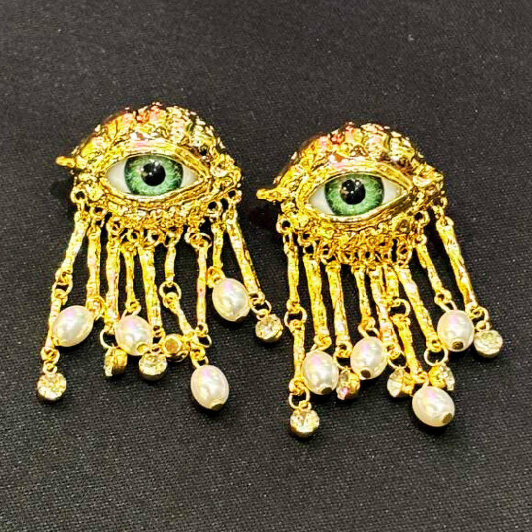 CATTY EVIL EYE EARRINGS