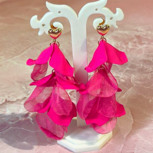 PINK PETAL EARRINGS