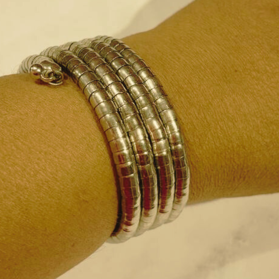 SILVER SPIRAL BRACELET