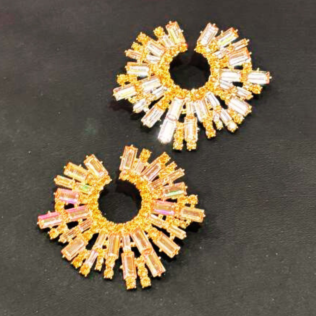 LALA BROWN EARRINGS