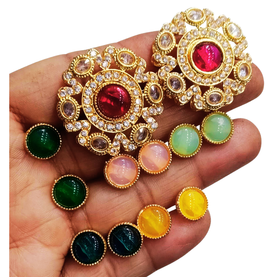 6 in 1 Pakhi earrings