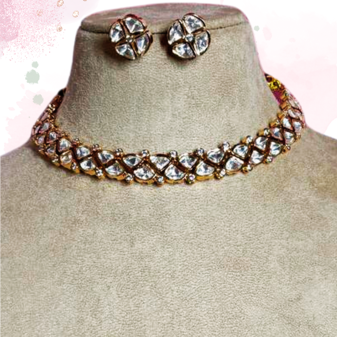 Golden Gouri jewellery set