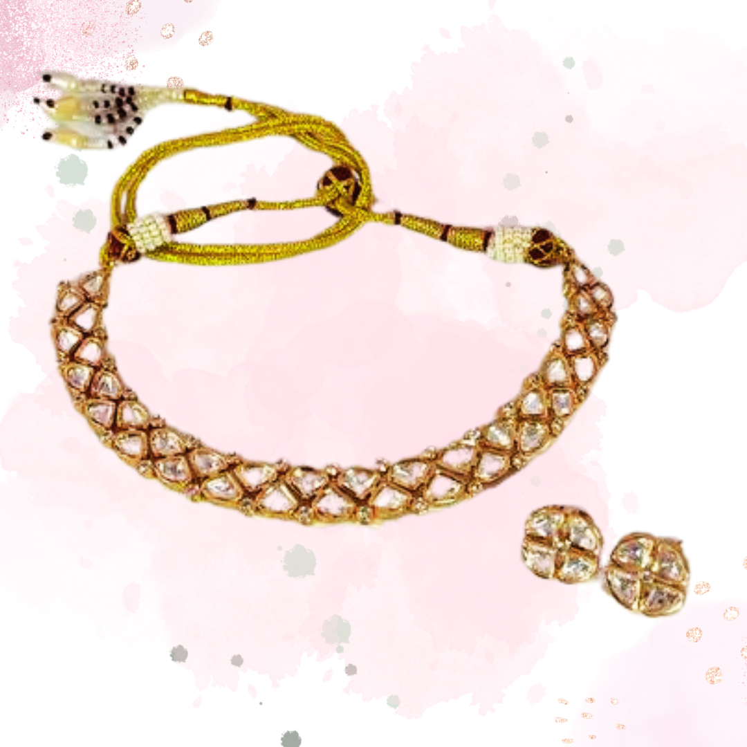 Golden Gouri jewellery set