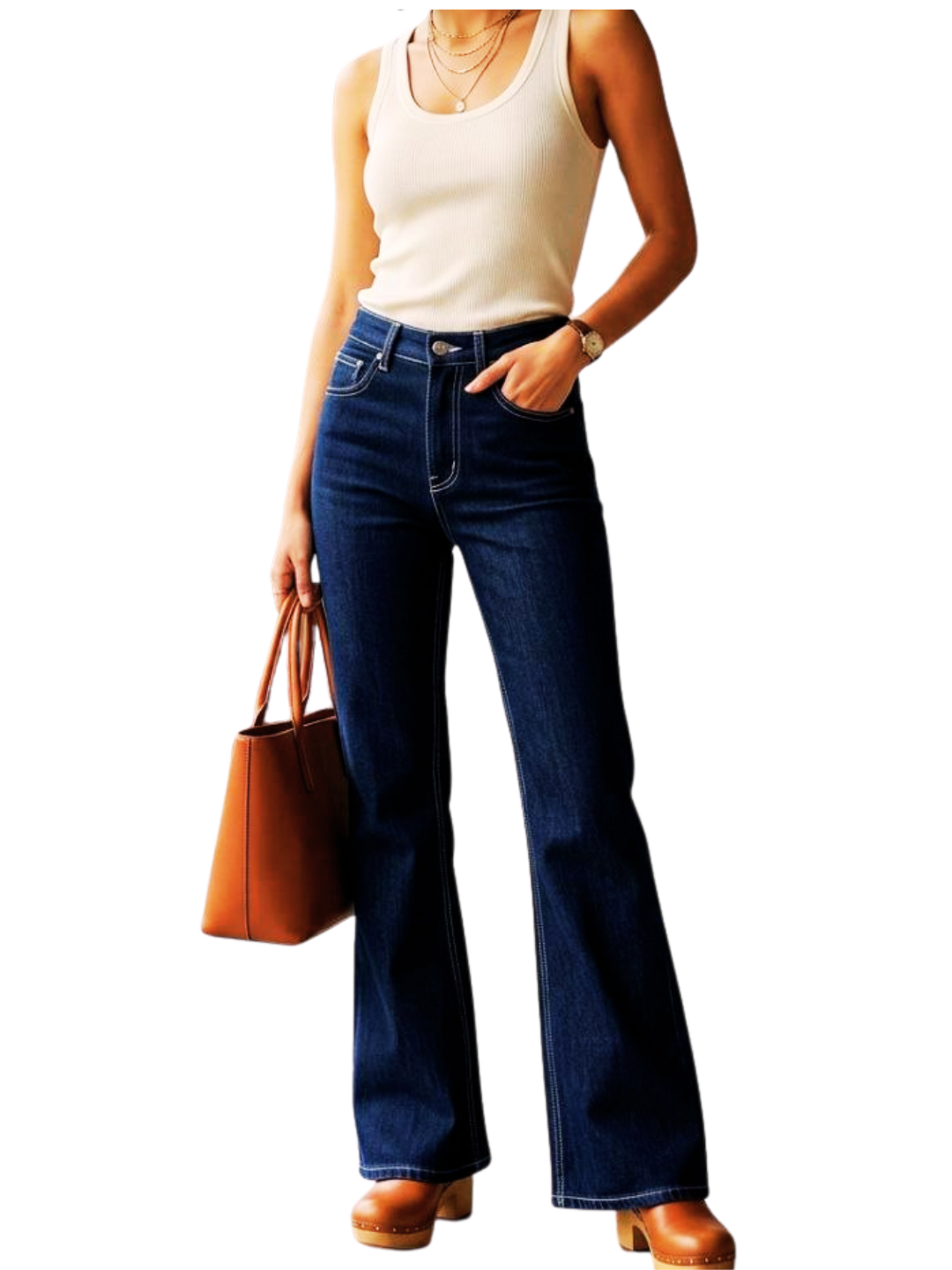 Jerry navy  blue bootcut jeans