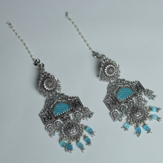 JANSHER AQUA EARRING