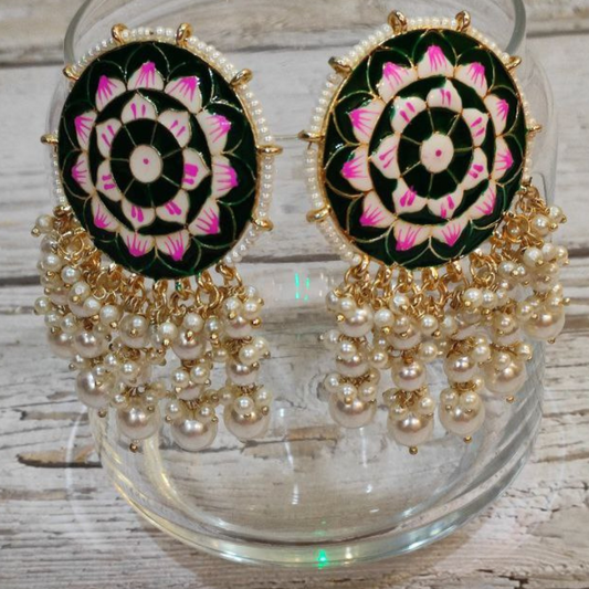 BHADO GREEN EARRING