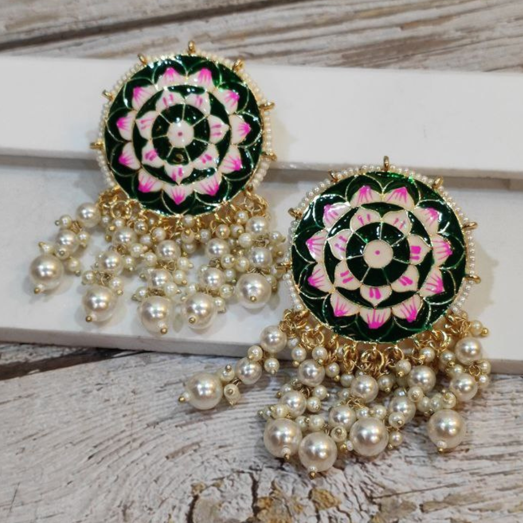 BHADO GREEN EARRING