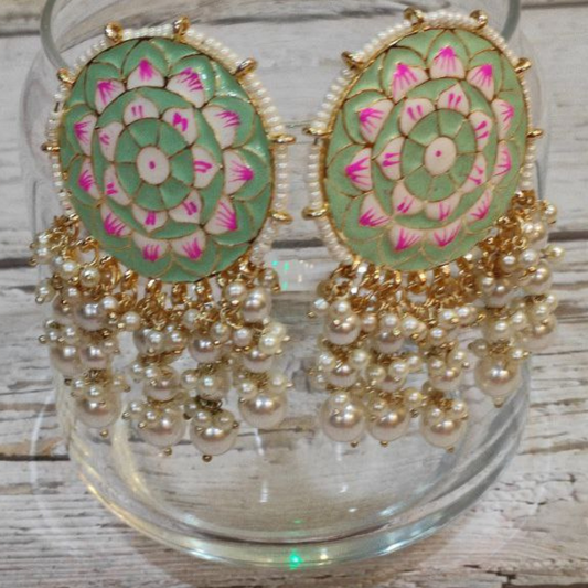 BHADO MINT-GREEN EARRING