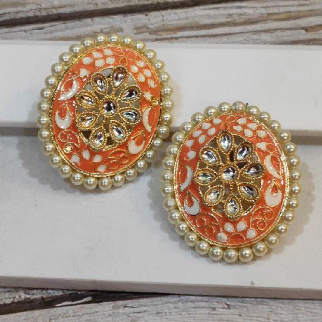 CHOTA BHIM ORANGE STUD EARRING