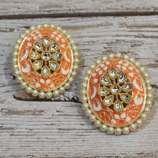 CHOTA BHIM ORANGE STUD EARRING