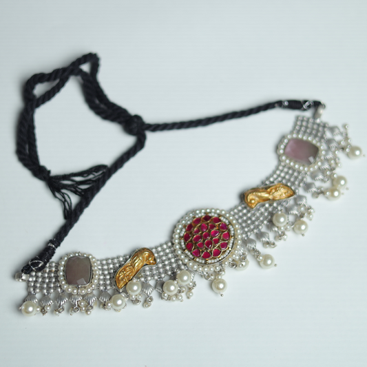 ABHAY PINK NECKLACE