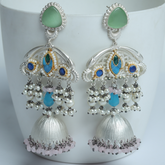 SHIVIKA MINT-GREEN EARRING